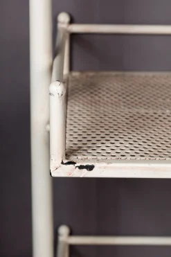 Badregal Wandregal Spiegel Vintage Barber Metall Used-Look 120/70 XL-DutchBone Sale