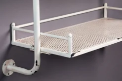 Badregal Wandregal Spiegel Vintage Barber Metall Used-Look 120/70 XL-DutchBone Sale