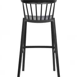 Barstuhl Barhocker Outdoor Bliss Kunstoff Gastro Schwarz-WOOOD New