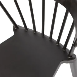 Barstuhl Barhocker Outdoor Bliss Kunstoff Gastro Schwarz-WOOOD New