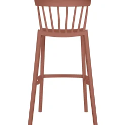 Barstuhl Barhocker Outdoor Bliss Kunstoff Gastro Rot-WOOOD Hot