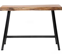 Bartisch Stehtisch Wood Akazie Baumkante Industrial 125 x 46-Vintagehaus Best