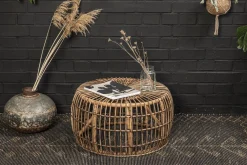 Beistelltisch Couchtisch Noblesse Rattan rund 70 cm Ø-Chic Antique New