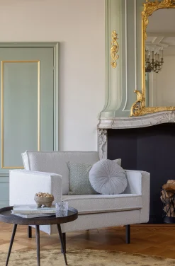 Beistelltisch Couchtisch Bounds Metall Holz Anthrazit/Gold ⌀ 60-BePureHome Outlet