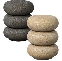 Beistelltisch Couchtisch Laurel Organic Stone Beige 50 cm-WOOOD Sale