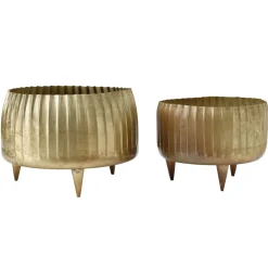 Übertopf Dekoschale XL Passion Gold Groß-PTMD Sale