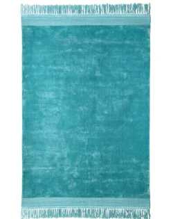 Boho Teppich Velvet Touch 160 x 230 cm Türkis-Vintagehaus New