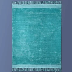 Boho Teppich Velvet Touch 160 x 230 cm Türkis-Vintagehaus New