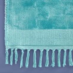 Boho Teppich Velvet Touch 160 x 230 cm Türkis-Vintagehaus New