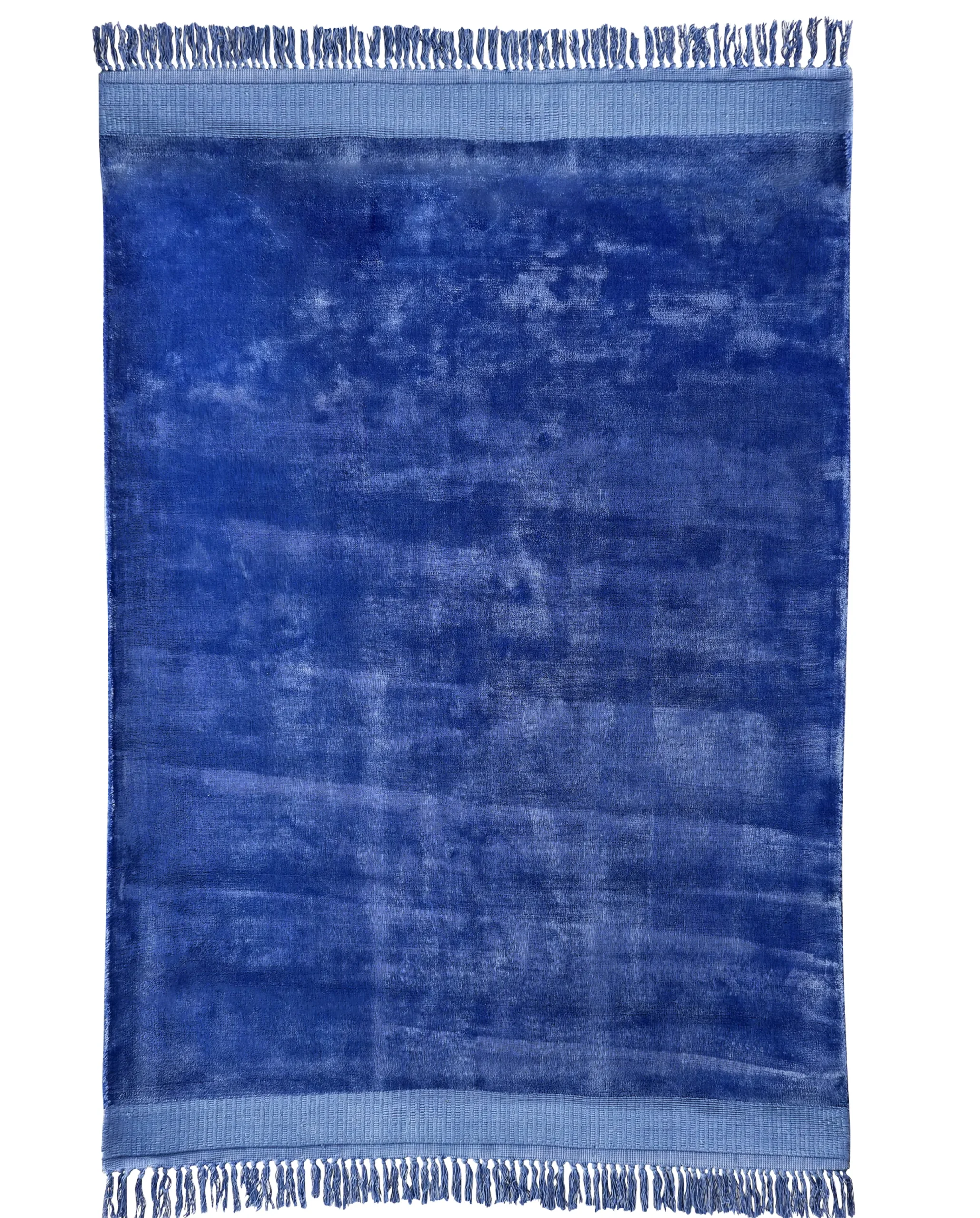 Boho Teppich Velvet Touch 160 x 230 cm Dunkelblau-Vintagehaus Sale
