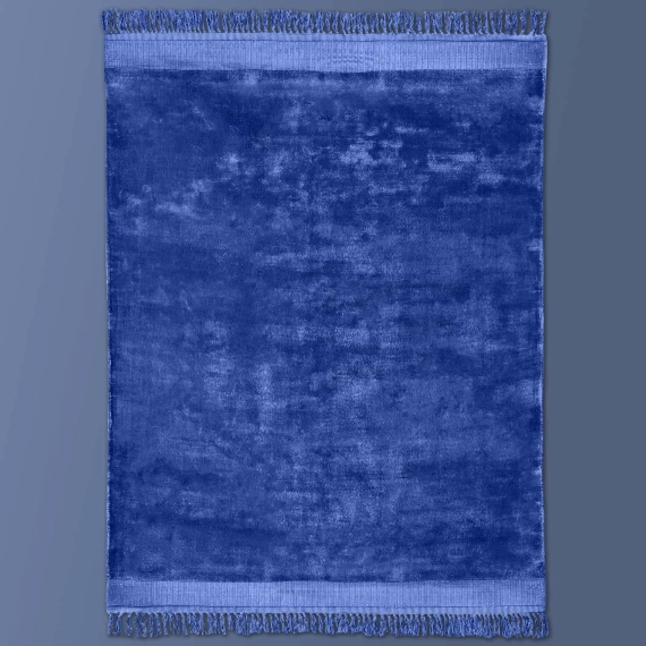 Boho Teppich Velvet Touch 160 x 230 cm Dunkelblau-Vintagehaus Sale