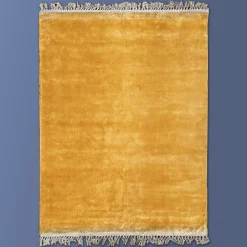 Boho Teppich Velvet Touch 160 x 230 cm Gelb-Vintagehaus Outlet