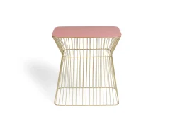 Couchtisch Beistelltisch No Offence Gold Dusky Pink Metall/Emaille-Bold Monkey Outlet