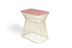 Couchtisch Beistelltisch No Offence Gold Dusky Pink Metall/Emaille-Bold Monkey Outlet