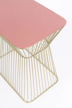 Couchtisch Beistelltisch No Offence Gold Dusky Pink Metall/Emaille-Bold Monkey Outlet