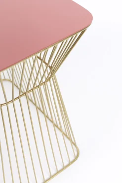 Couchtisch Beistelltisch No Offence Gold Dusky Pink Metall/Emaille-Bold Monkey Outlet