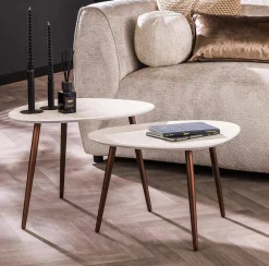 Couchtisch Beistelltisch 2er Set Triangular Stone Organic-Vintagehaus Best