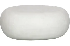 Couchtisch Beistelltisch Outdoor Pebble Groß Betonoptik Weiß-Vintagehaus Clearance