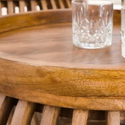 Couchtisch Retro Tweak Mangoholz 2er Set-Vintagehaus Discount