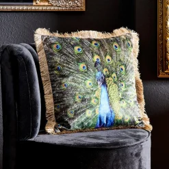 Deko Kissen Peacock 45 x 45 cm-Vintagehaus Accessoires Clearance