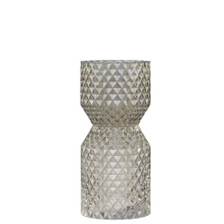 Deko Vase d'art Glas mit Diamantschliff-Chic Antique Outlet