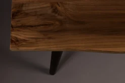 Esstischbank Alagon Baumkante Walnußfurnier 160-DutchBone Best