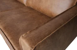 Ecksofa Eckbank Leder Rodeo 3-Sitzer Cognac Links 266/213 cm-BePureHome Discount