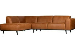 Ecksofa Recycle Leder Statement Cognac Links 274 x 210-BePureHome Clearance