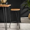 2er Set Barhocker Wood Akazie Baumkante/Baumscheibe-Vintagehaus Outlet