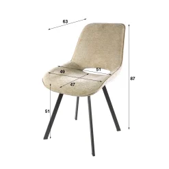 5er Set Essgruppe Half Arch 140 Travertin + 4 Drehstuhl Esszimmerstuhl Swivel-Vintagehaus Sale