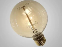 2er Set Glühfadenlampe 125er Globus 40W "Squirrel Cage" Vintage E27 Kohlefadenglühbirne Edison-Vintagehaus Accessoires New