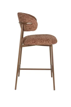 2er Set Retro Barhocker Claes Walnussholzoptik Terra-Vintagehaus Discount