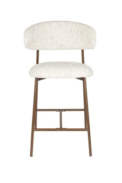 2er Set Retro Barhocker Claes Walnussholzoptik Off-White-Vintagehaus Outlet