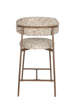 2er Set Retro Barhocker Claes Walnussholzoptik Multicolour-Vintagehaus Outlet