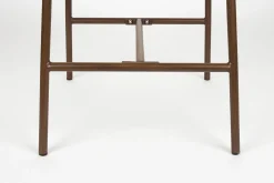 2er Set Retro Barhocker Claes Walnussholzoptik Multicolour-Vintagehaus Outlet