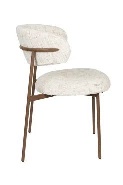 2er Set Retro Esszimmerstühle Claes Walnussholzoptik Off-White-Vintagehaus Hot