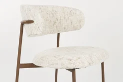 2er Set Retro Esszimmerstühle Claes Walnussholzoptik Off-White-Vintagehaus Hot