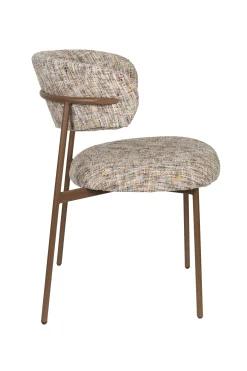 2er Set Retro Esszimmerstühle Claes Walnussholzoptik Multicolour-Vintagehaus Sale