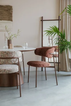 2er Set Retro Esszimmerstühle Claes Walnussholzoptik Multicolour-Vintagehaus Sale