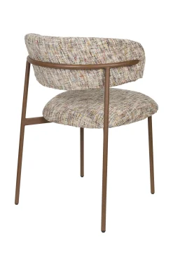 2er Set Retro Esszimmerstühle Claes Walnussholzoptik Multicolour-Vintagehaus Sale