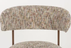 2er Set Retro Esszimmerstühle Claes Walnussholzoptik Multicolour-Vintagehaus Sale