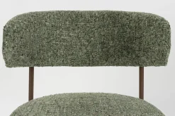 2er Set Retro Esszimmerstühle Claes Walnussholzoptik Grün-Vintagehaus Clearance