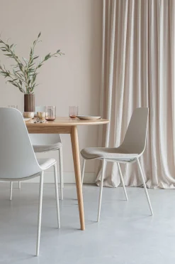 4er Set Retro Esszimmerstuhl Schalenstuhl Jeffrey in Weiß-Vintagehaus