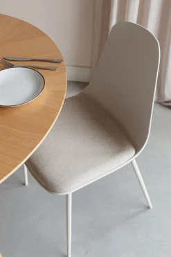 4er Set Retro Esszimmerstuhl Schalenstuhl Jeffrey in Weiß-Vintagehaus