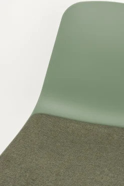 4er Set Retro Esszimmerstuhl Schalenstuhl Jeffrey in Grün-Vintagehaus New