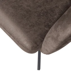 2er Set Retro Esszimmerstuhl Bürostuhl Fenne Drehbar Kunstleder Anthrazit-WOOOD New