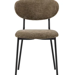 2er Set Retro Esszimmerstuhl Polsterstuhl Kjeld Samt Chenille Grün-WOOOD Clearance