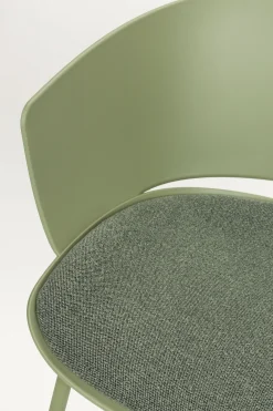 4er Set Retro Esszimmerstuhl Schalenstuhl Jessica in Grün-Vintagehaus Clearance