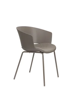 4er Set Retro Esszimmerstuhl Schalenstuhl Jessica in Grau-Vintagehaus Clearance