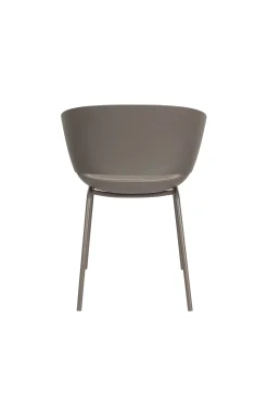 4er Set Retro Esszimmerstuhl Schalenstuhl Jessica in Grau-Vintagehaus Clearance